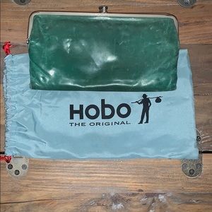 Hobo Lauren Clutch Green Wallet.